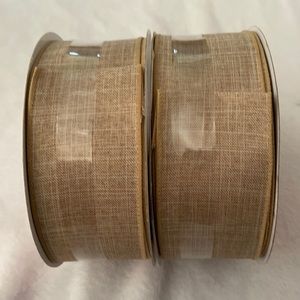 2 Spools of Wired Jumbo Ribbon